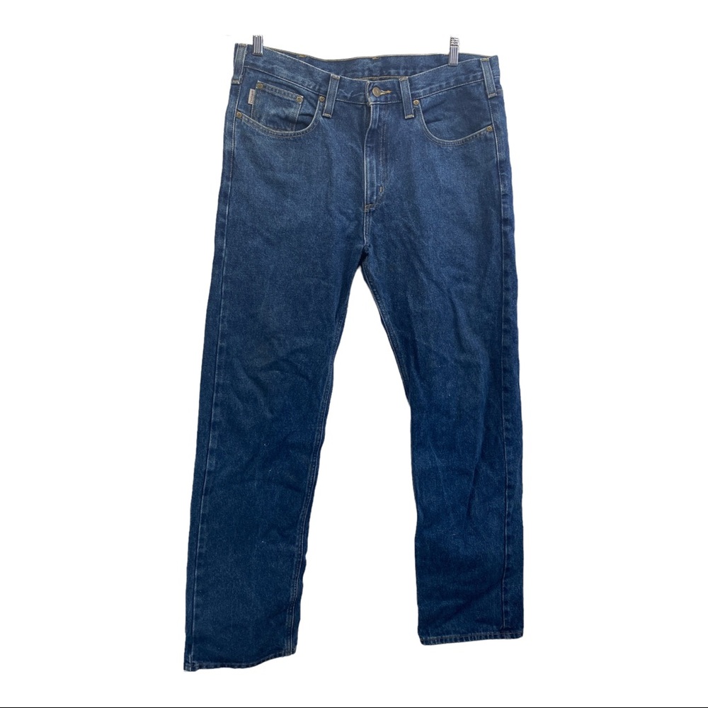 Carhartt men's jeans 36 x 34 traditional fit 100% cotton denim work heavy duty